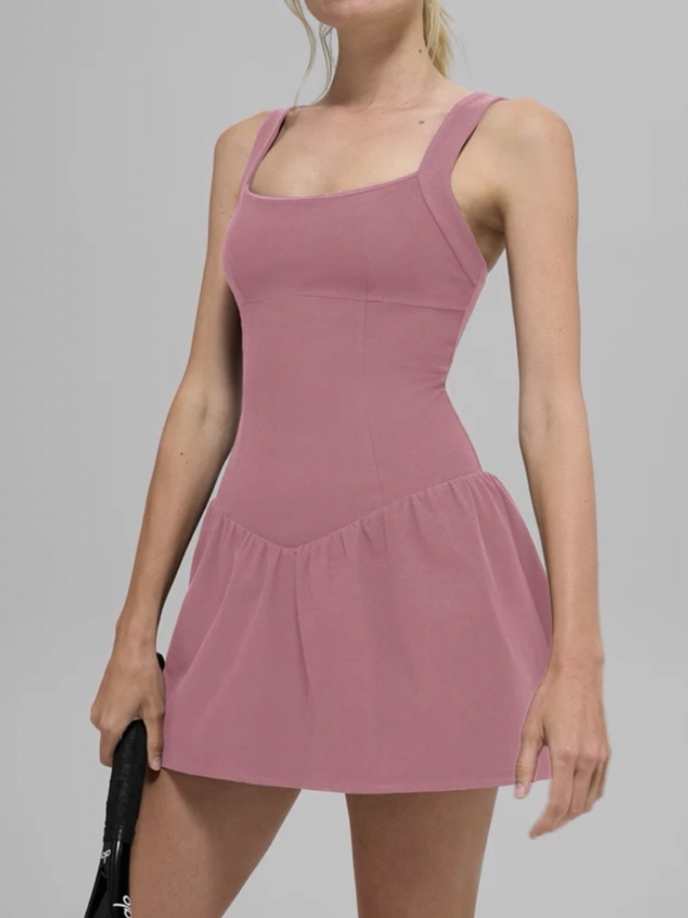 Authentic Alo Yoga | Candy Heart Pink alosoft BREAK POINT tennis dress - Medium